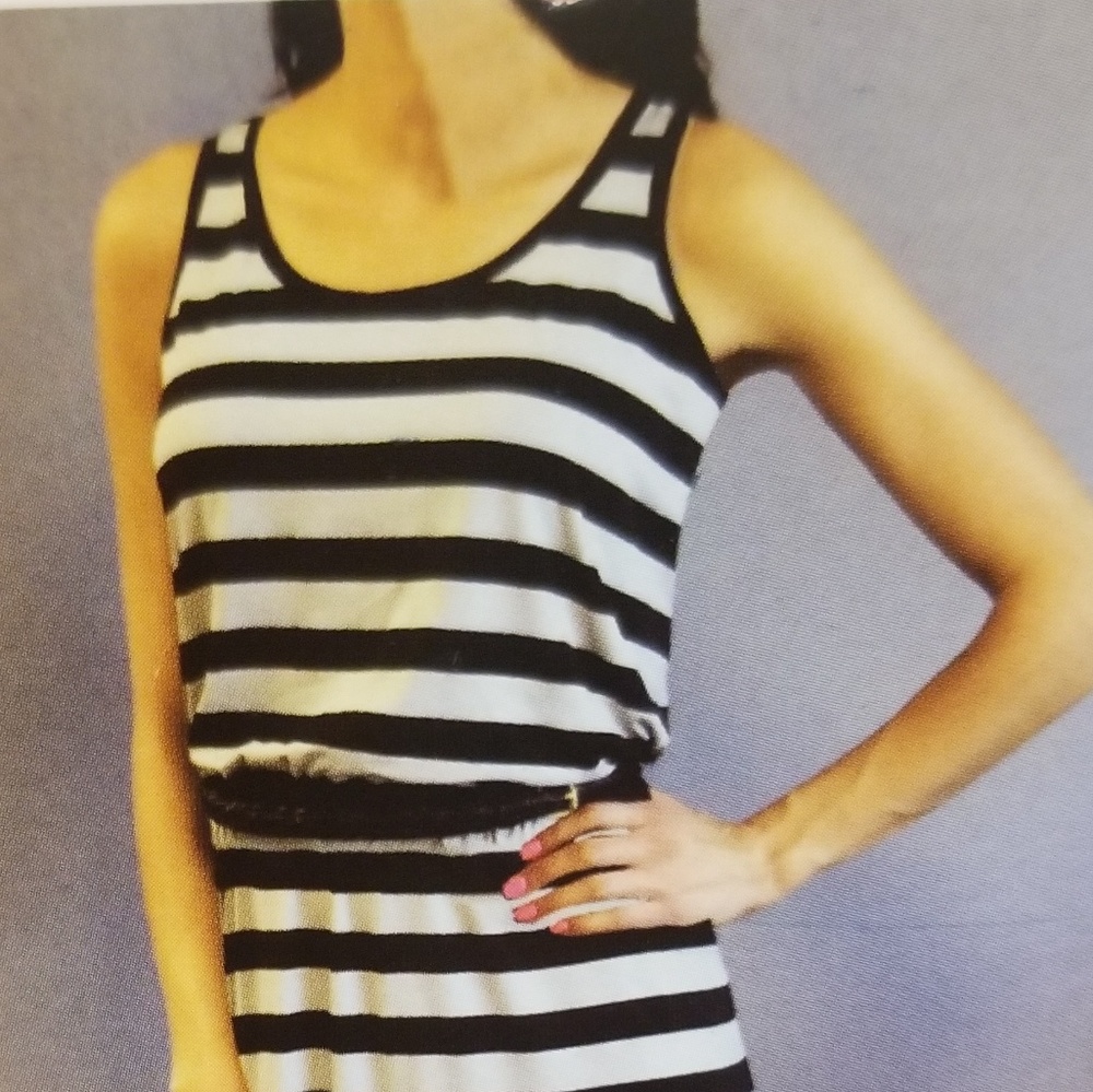 Striped maxi dress